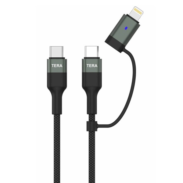 TERA GRAND USB-C to C With Lightning Adapter